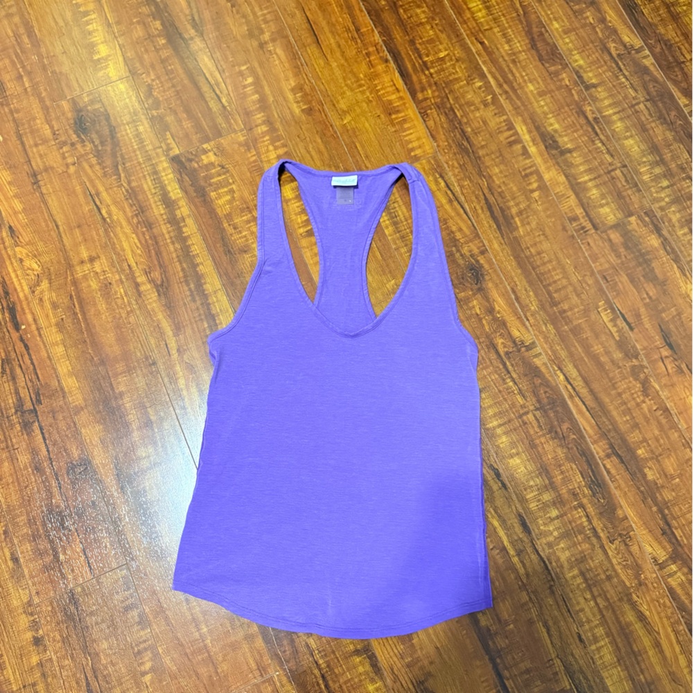 Bombshell Sportswear Purple Racerback Tank Top